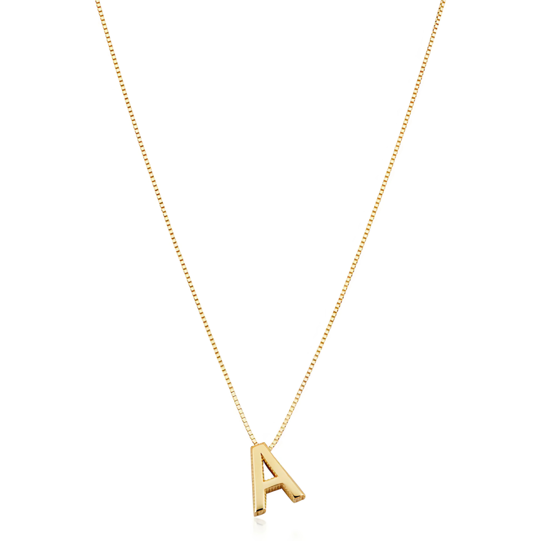 LoveNote™ | Goldene Buchstaben-Halskette