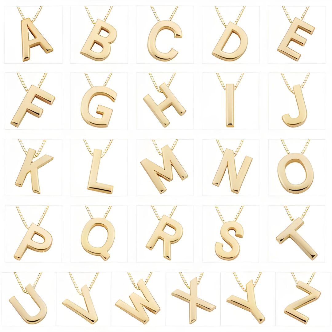 LoveNote™ | Goldene Buchstaben-Halskette