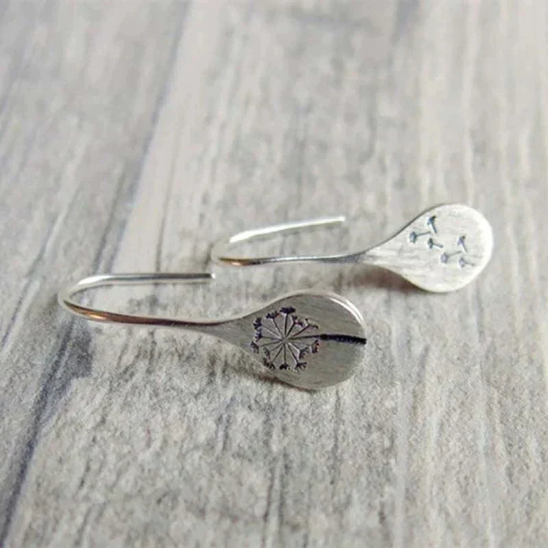 Auric™ | Vintage-Silber Blumenohrringe