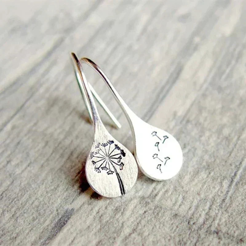 Auric™ | Vintage-Silber Blumenohrringe