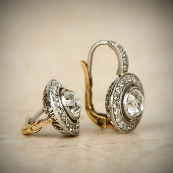 Celestia™ | Vintage-Silber Zirkon-Ohrringe
