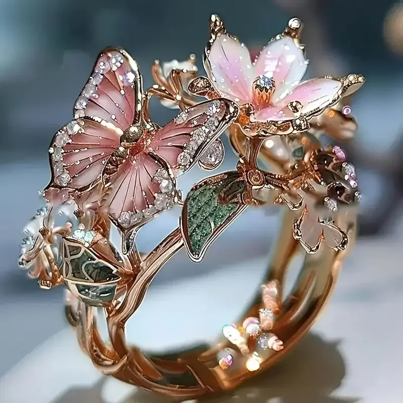 Croia™ | Schmetterlingsring mit Zirkonia